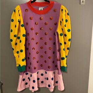 QUEEN OF SPARKLES QOS polka dot dress